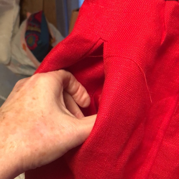 Pretty Red Designer Shorts by Jennifer Moore made in Bulgaria - Picture 7 of 9